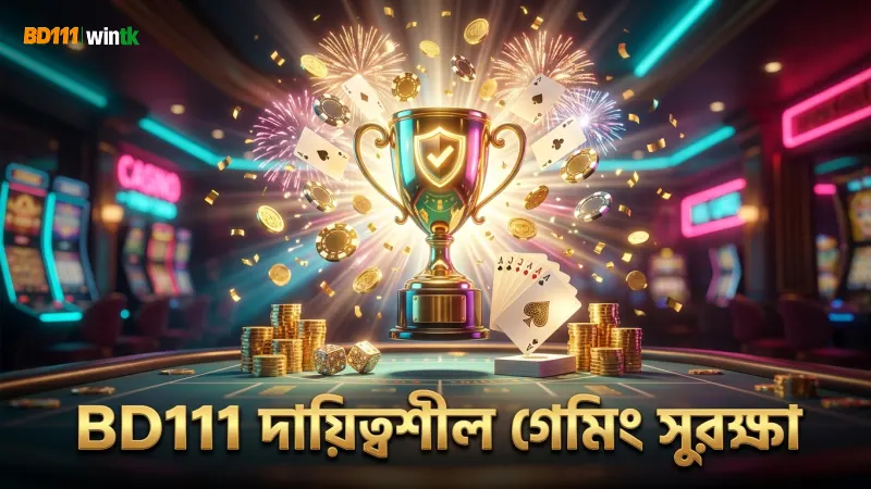 BD111 দায়িত্বশীল গেমিং নীতিমালা বজায় রেখে খেলোয়াড়দের সুরক্ষা দেয়।