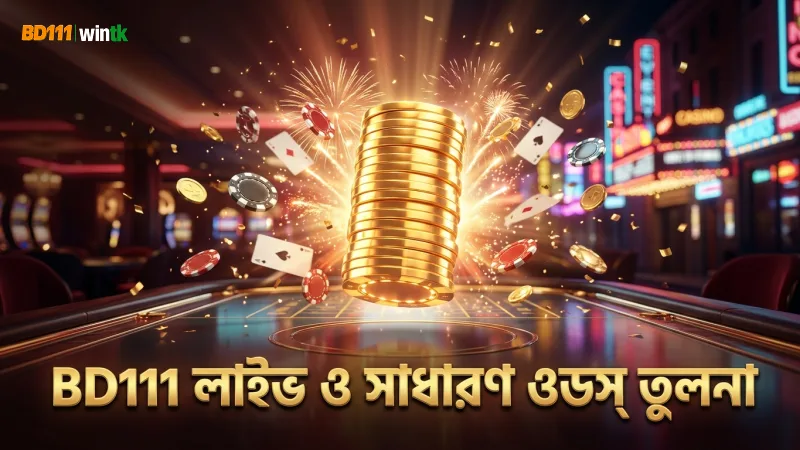 BD111 দ্বারা প্রদত্ত লাইভ ও সাধারণ ব্যাকারাতের ওডস ও হাউজ এজ তুলনা